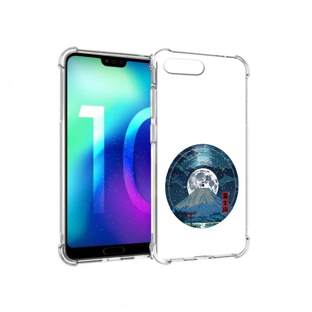 

Чехол MyPads Tocco для Huawei Honor 10 нарисованная виниловая гора с луной, Прозрачный, Tocco