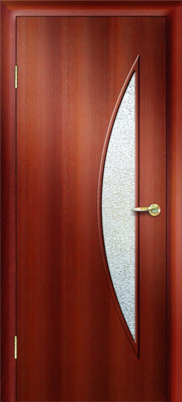 фото Дверь межкомнатная дверная линия до-06 900х2000 мм итальянский орех/коричневая 21-10 стекл