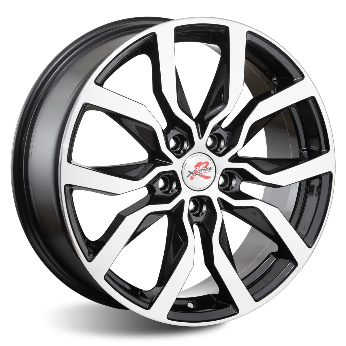 

Диск XtrikeRST R138 R18 5*114,3 ET50 Dia 54.1, литой алмаз черный для Geely Coolr