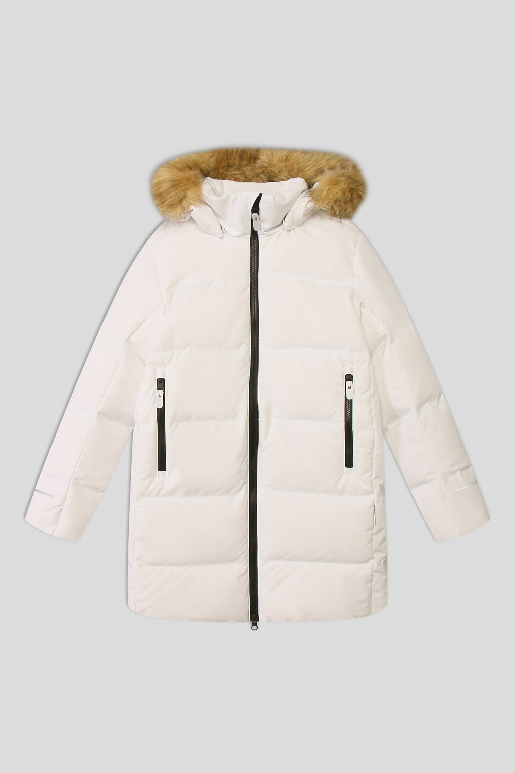 Пальто пуховое Reima 5100107A для девочек, цвет белый р.128