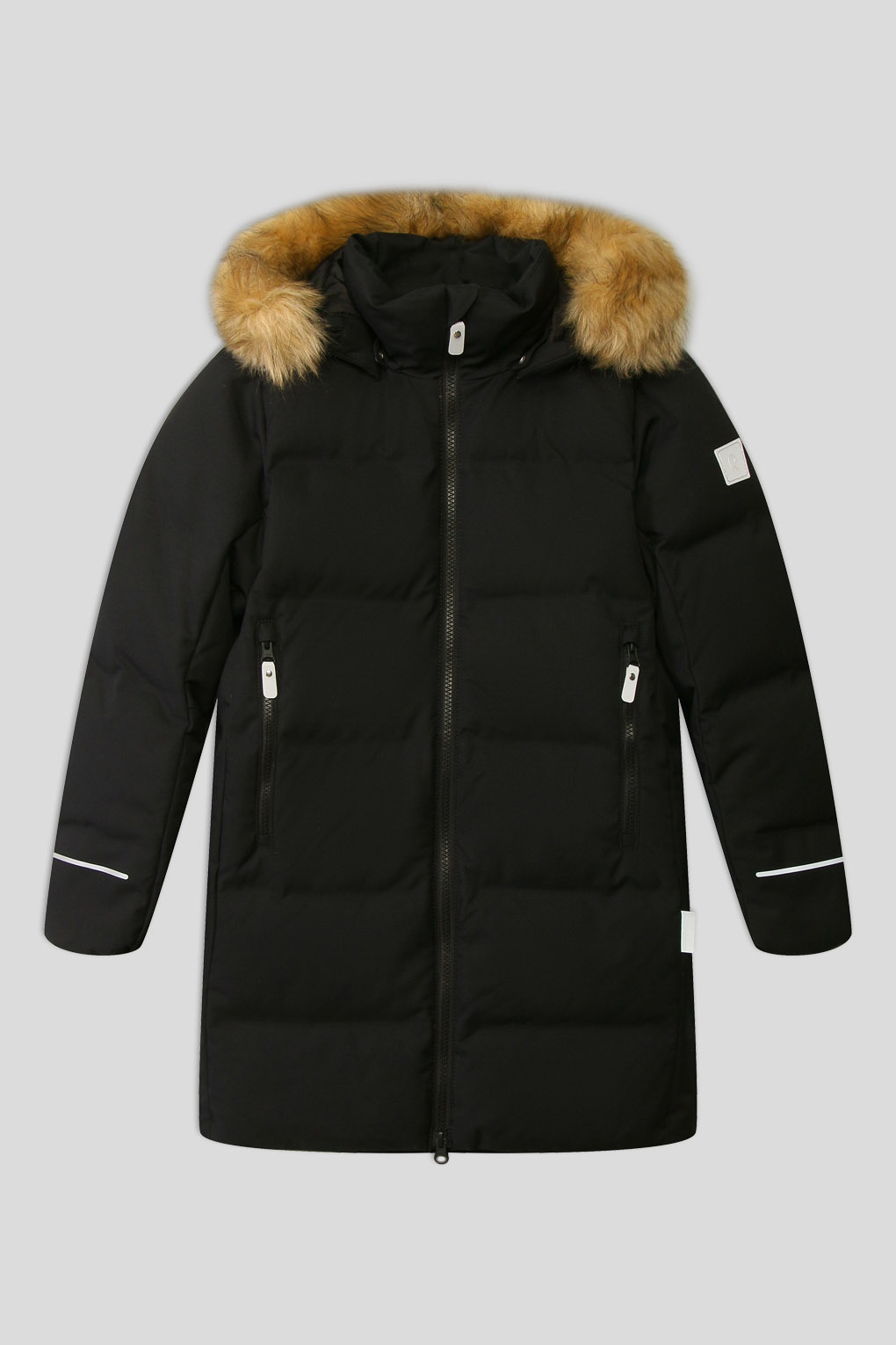 Пальто пуховое Reima 5100107A для девочек, цвет Черный р.116