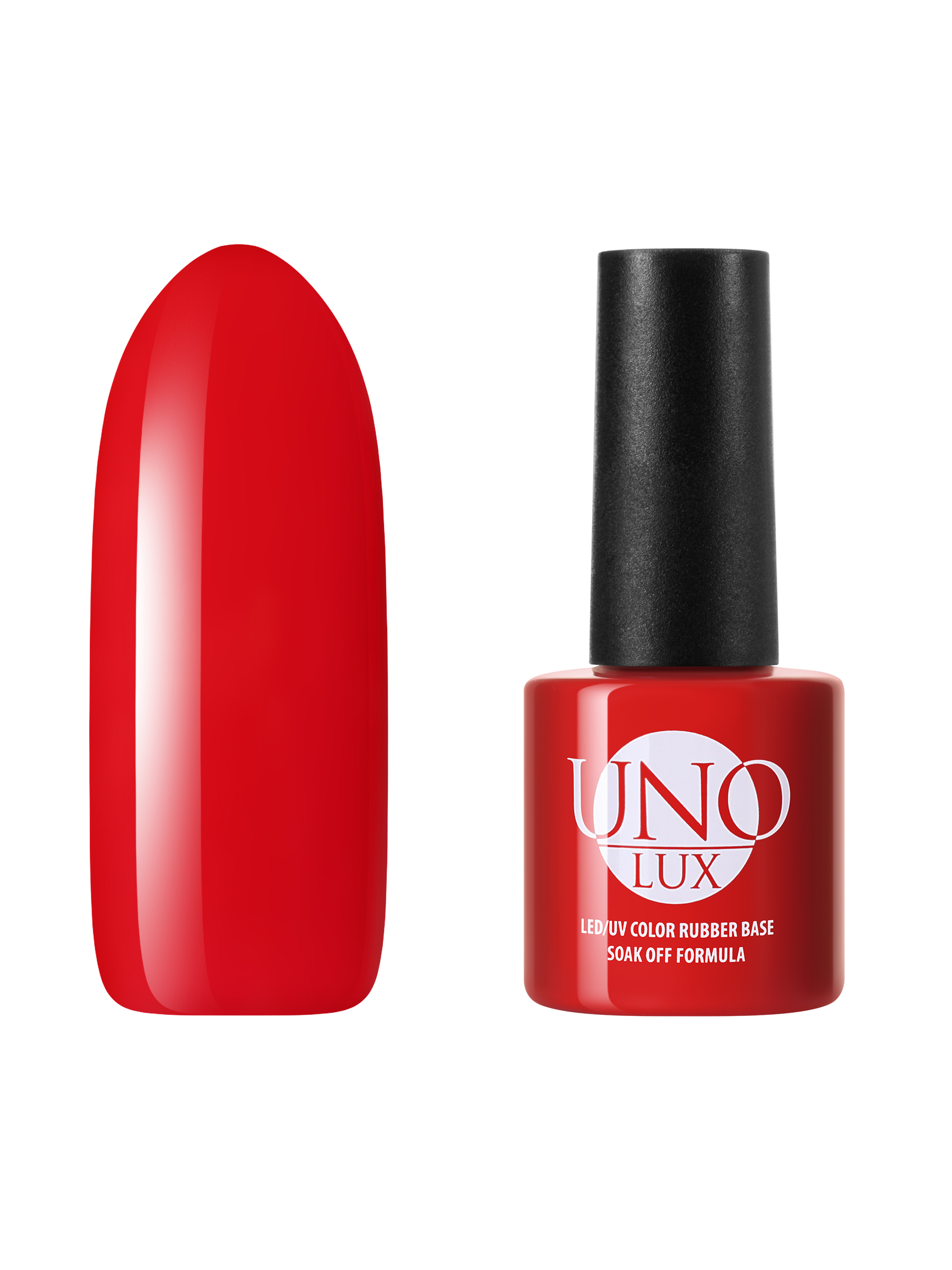 Купить Камуфлирующая база для ногтей UNO каучуковая основа под гель-лак, ягодная, красная, 8 г, UNO LUX