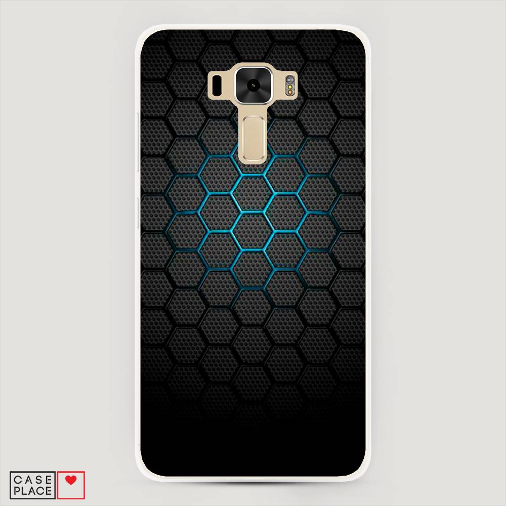фото Чехол awog "бирюзовые соты" для asus zenfone 3 laser zc551kl