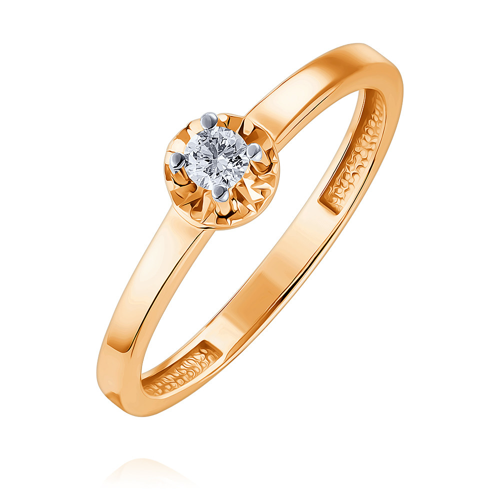 

Кольцо из красного золота с бриллиантом р.  ADAMAS 15037950/01-А507Д-41, 15037950/01-А507Д-41