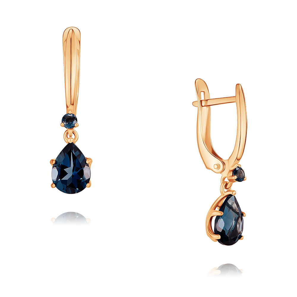 

Серьги из красного золота с топазом ADAMAS 24037946/01-А50-660, 24037946/01-А50-660