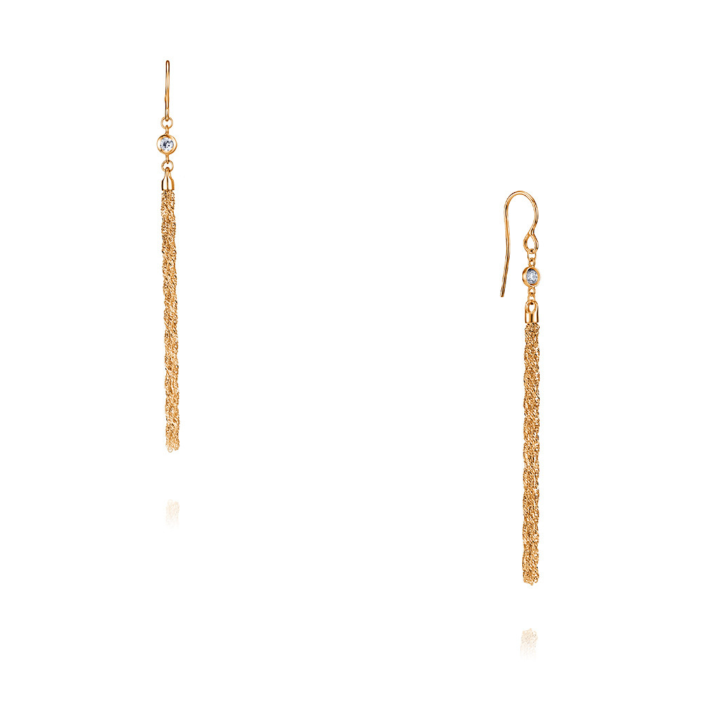 

Серьги из красного золота с фианитом ADAMAS 2524629-А500-72, 2524629-А500-72