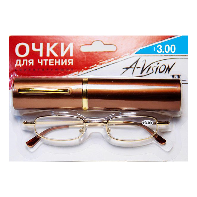 фото Очки для чтения a-vision +3,0 в футляре