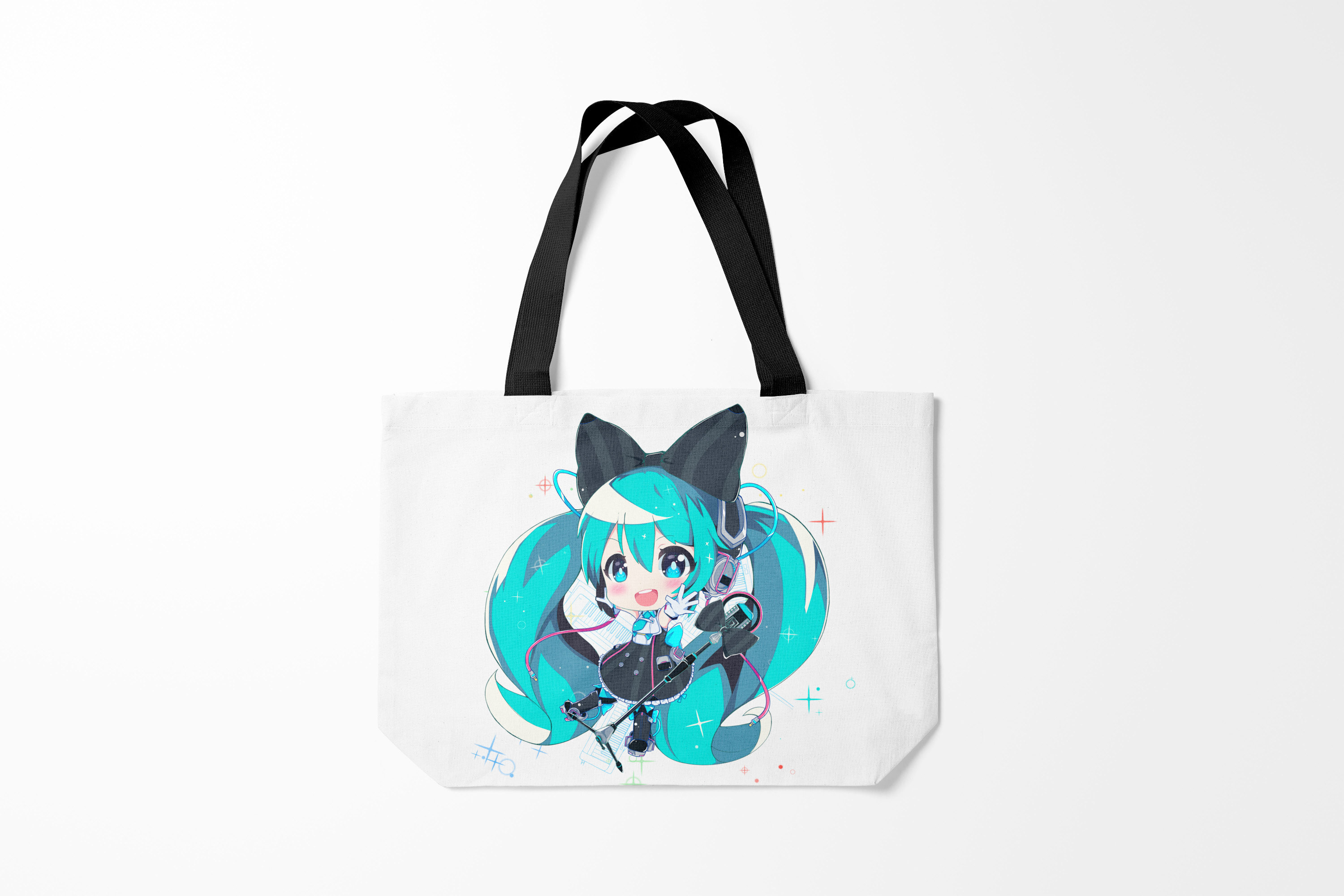 

Сумка шoппер унисекс Burnettie Хацуне Мику Hatsune Miku в чулках, разноцветный, Хацуне Мику Hatsune Miku в чулках