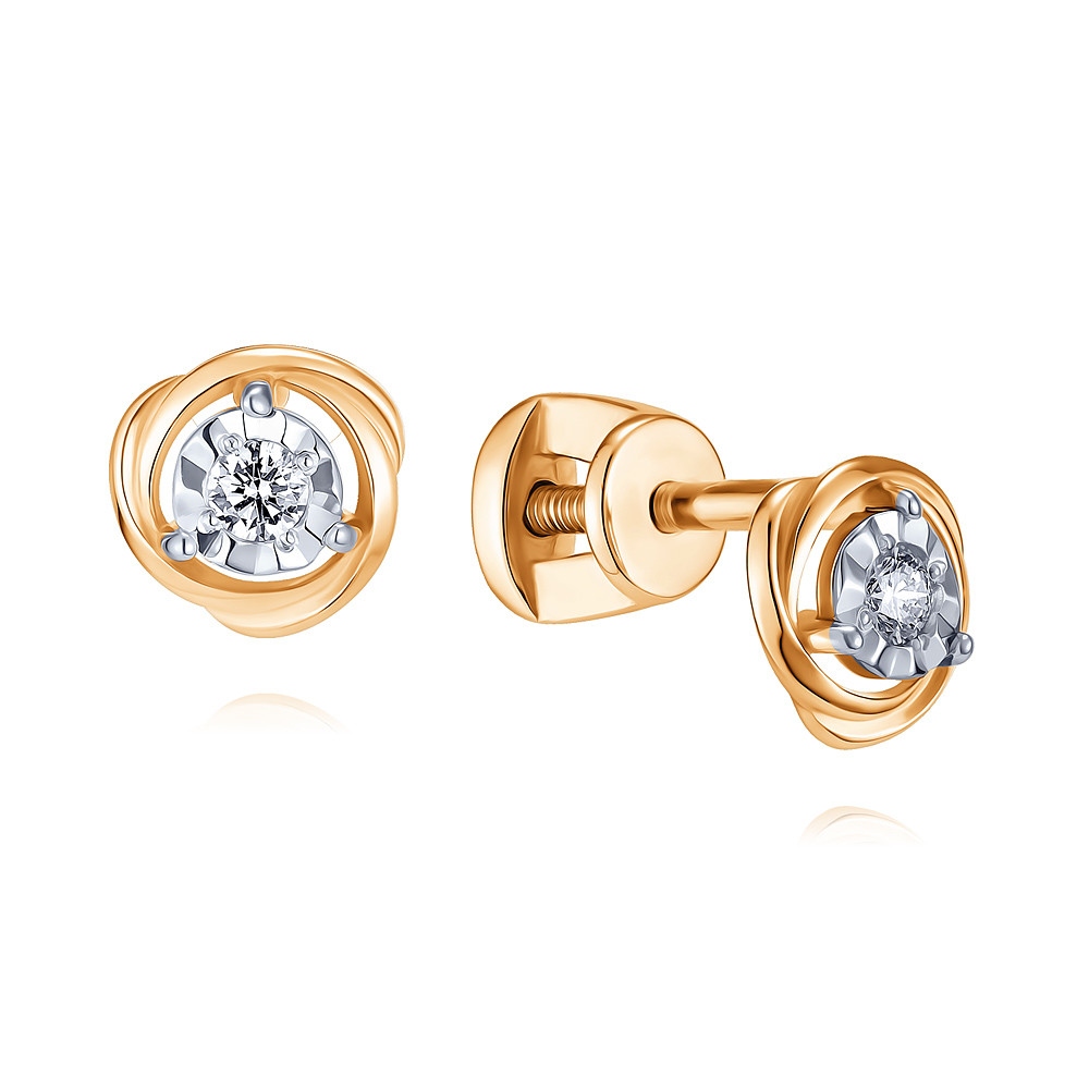 

Серьги из красного золота с бриллиантом ADAMAS 21037931/01-А50Д-41, 21037931/01-А50Д-41