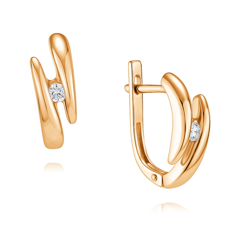 

Серьги из красного золота с бриллиантом ADAMAS 24037907/01-А50Д-41, 24037907/01-А50Д-41