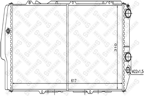 

Радиатор системы охлаждения Stellox 1025019SX