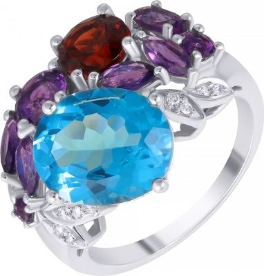 

Кольцо из белого золота с бриллиантом р. 17 Джей Ви R19036_KO_AM_BT_GRB_WG, R19036_KO_AM_BT_GRB_WG