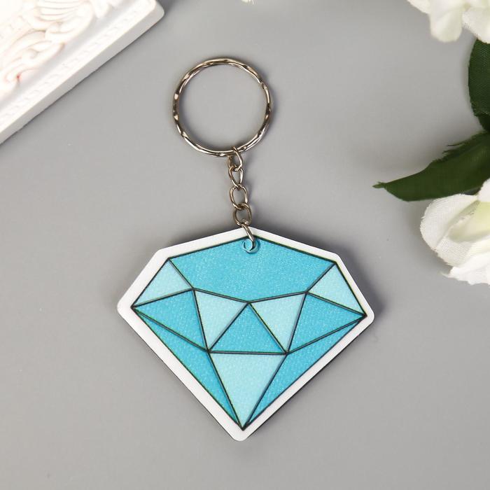 

Брелок унисекс NoBrand Бриллиант, синий, Бриллиант