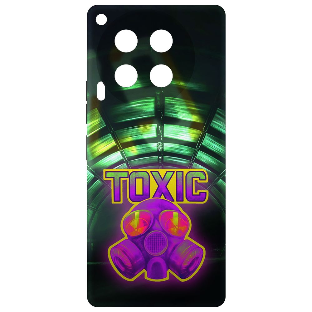 

Чехол-накладка Krutoff Soft Case Cтандофф 2 (Standoff 2) - Стикер Toxic для TECNO Camon 30, Черный