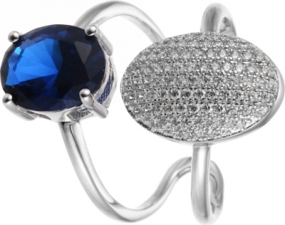 

Кольцо из серебра Джей Ви SR25368-3_001_WG, фианит, SR25368-3_001_WG