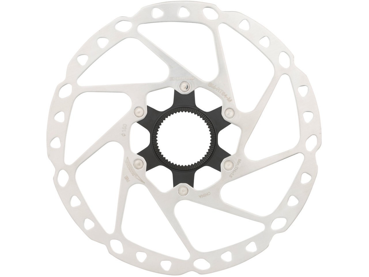 

Тормозной диск Shimano Deore SM-RT64 160мм C.Lock (ESMRT64SEC), Серебристый, Deore