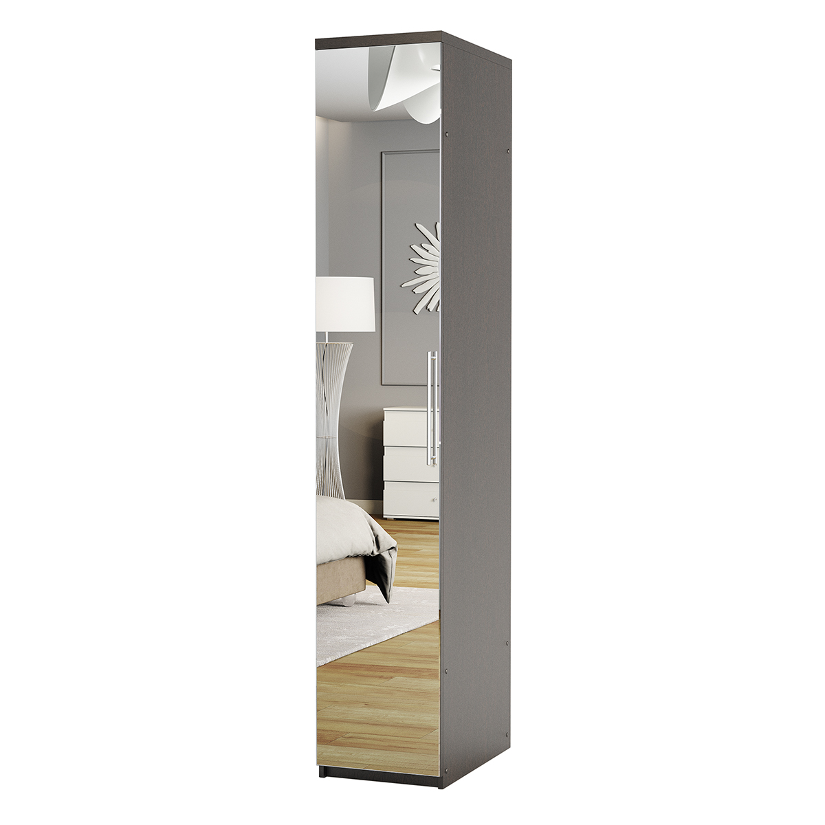 Шкаф для одежды Шарм-Дизайн Комфорт МШ-11 30х60 с зеркалом венге