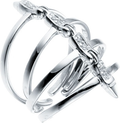 

Кольцо из серебра с фианитом Джей Ви R140203_001_WG, R140203_001_WG