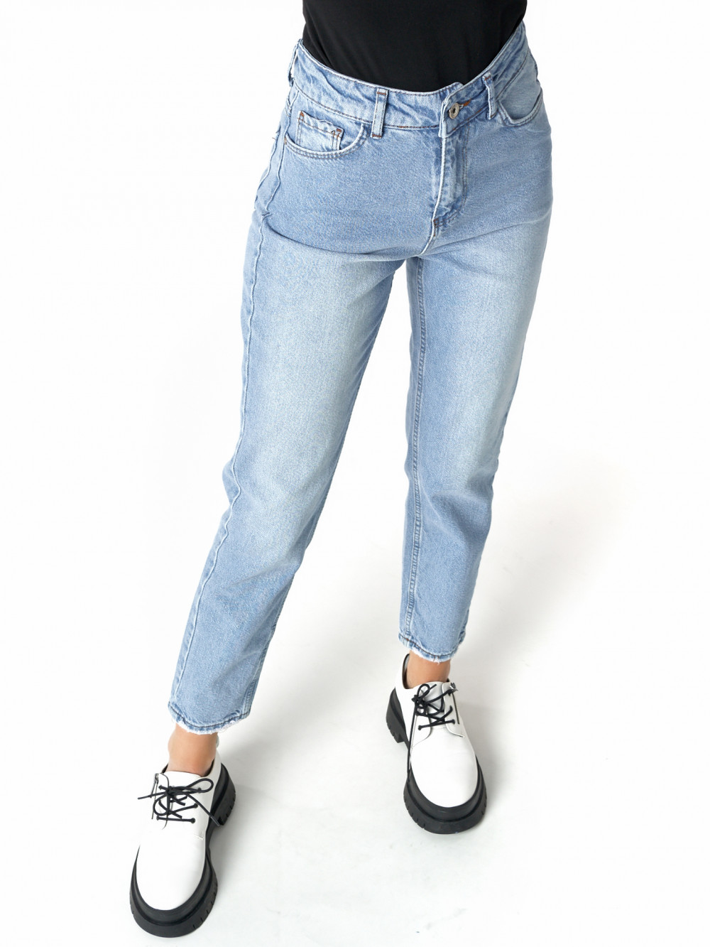 

Джинсы женские NoBrand AD536_16 голубые S; M, AD536_16