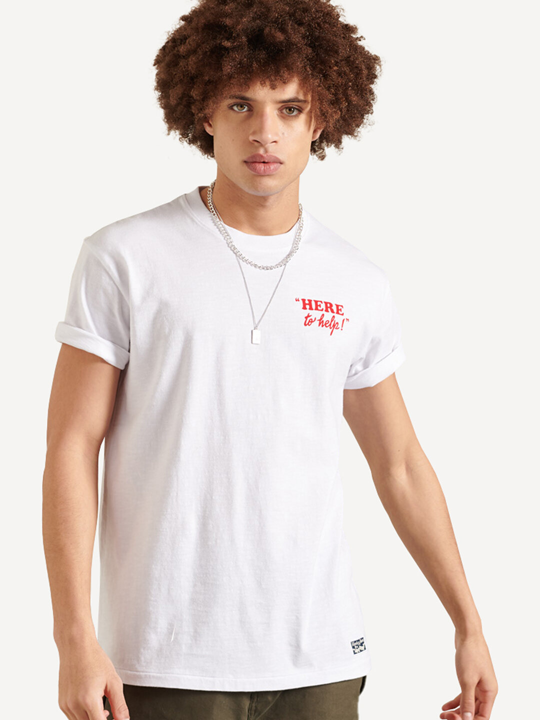 

Футболка мужская Superdry SUSHI ROLLERS TEE белая L, SUSHI ROLLERS TEE
