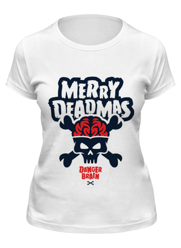 

Футболка женская Printio Merry deadmas белая 2XL, Белый, Merry deadmas
