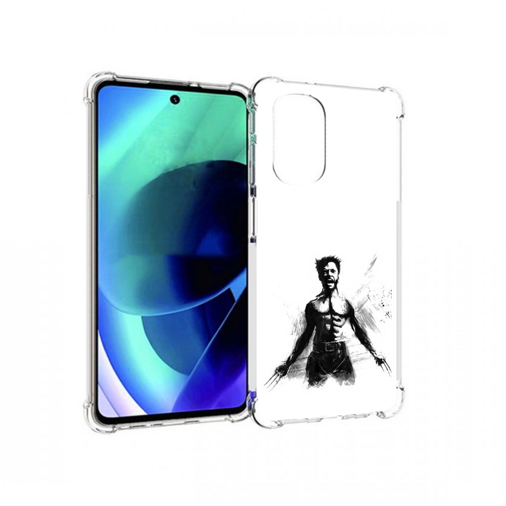 

Чехол MyPads Tocco для Motorola Moto G51 росомаха (PT227078.365.587), Прозрачный, Tocco