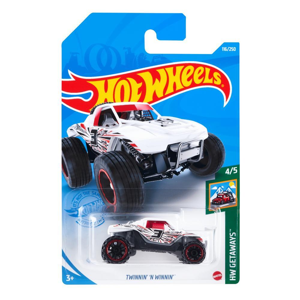 

Машинка Hot Wheels коллекционная TWINNIN N WINNIN белый/черный GRX40, GRX40