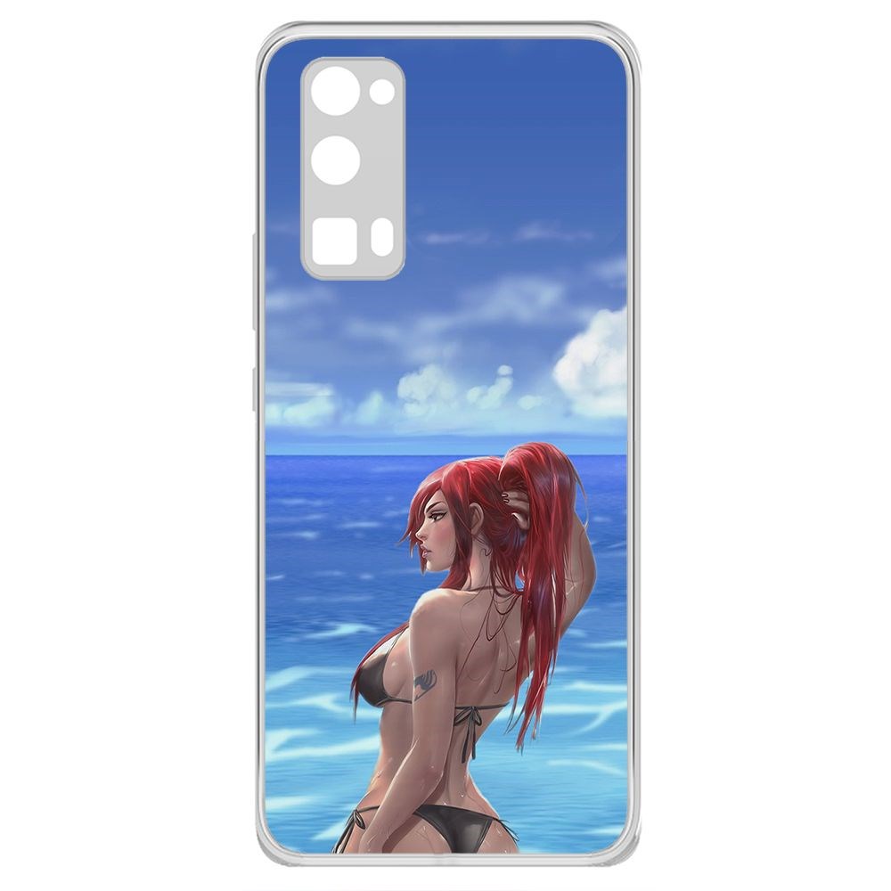 

Чехол-накладка Krutoff Clear Case Купальник женский для Honor 30 Pro +