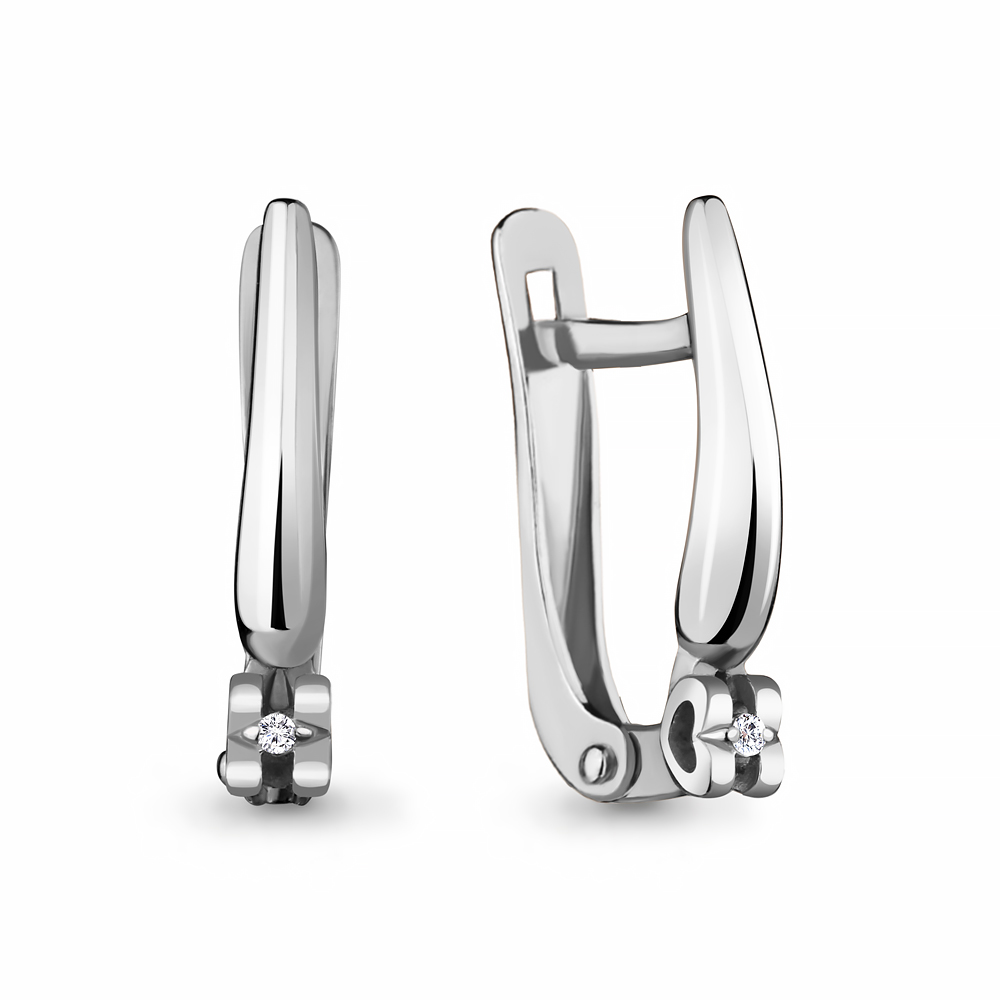 

Серьги из серебра с бриллиантом Aquamarine 040155_925_р, 040155_925_р