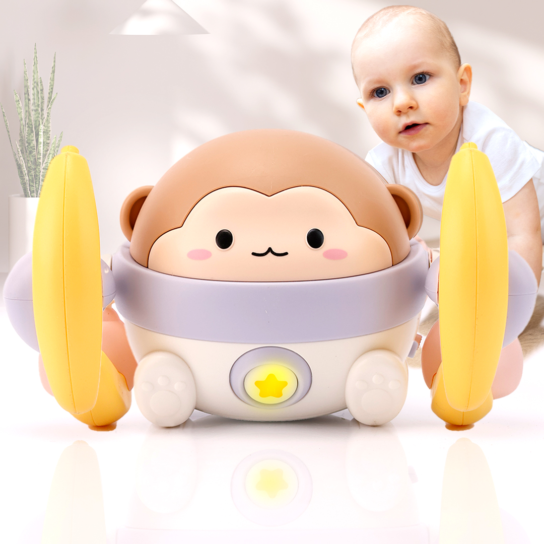 

Интерактивная игрушка обезьянка акробат музыкальная, Голубой