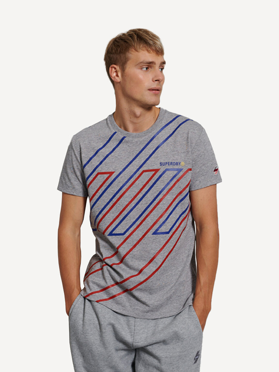 

Футболка мужская Superdry SPORTSTYLE GRAPHIC TEE серая L, SPORTSTYLE GRAPHIC TEE