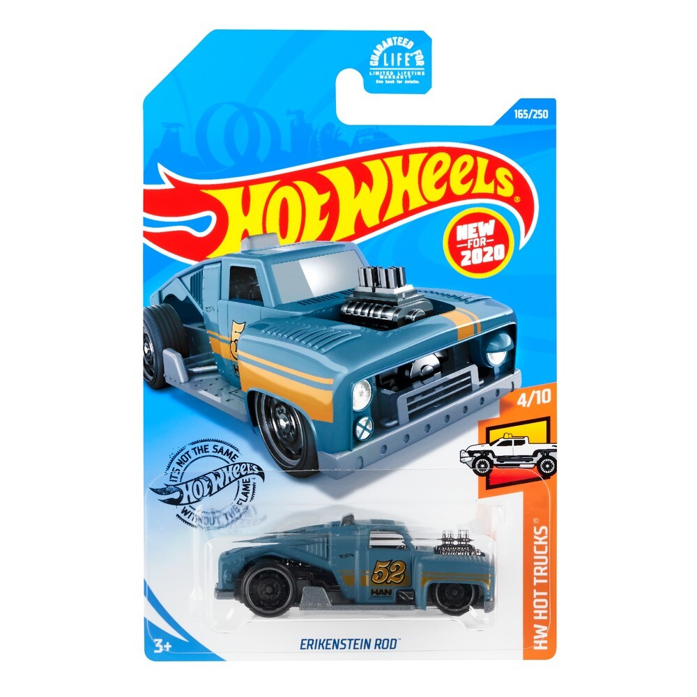 

Машинка Hot Wheels коллекционная ERIKENSTEIN ROD серый/черный GHB73, GHB73