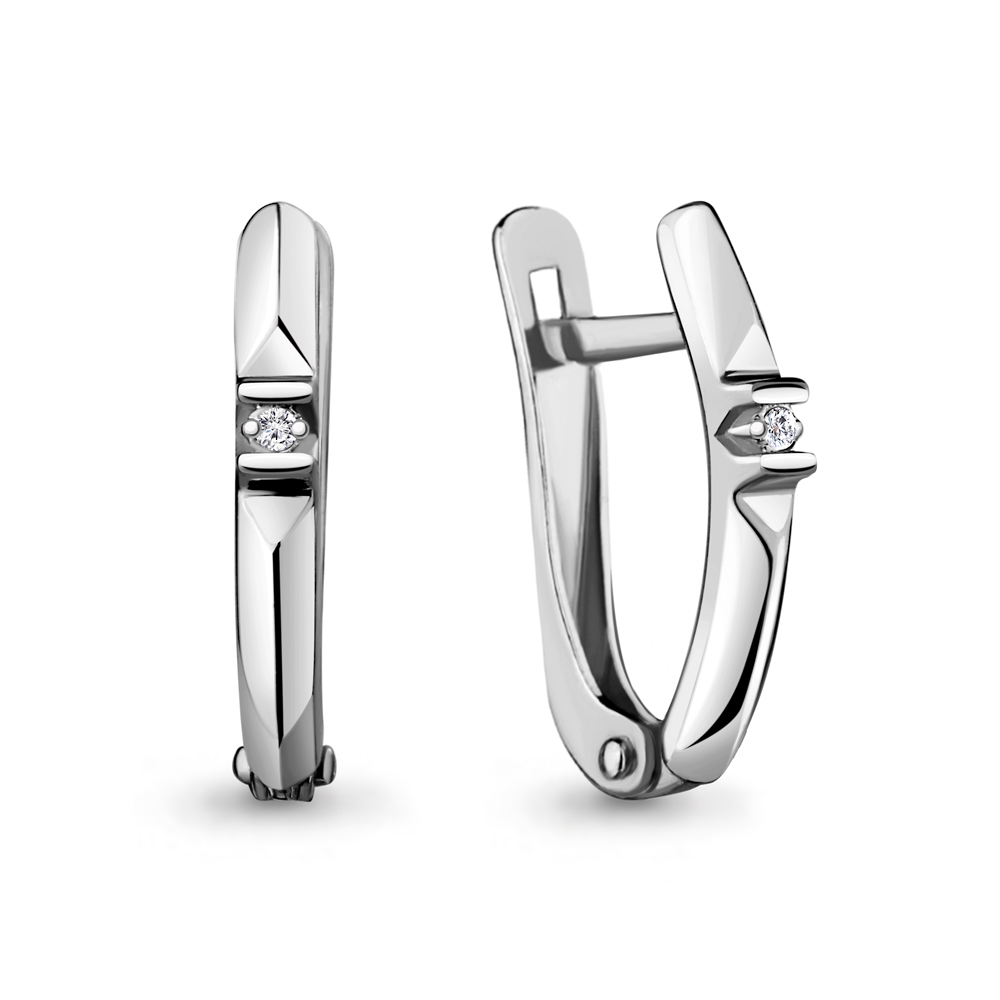 

Серьги из серебра с бриллиантом Aquamarine 040154_925_р, 040154_925_р