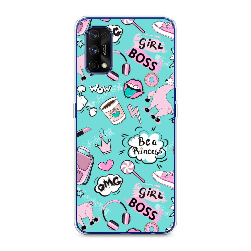 

Чехол Awog на Realme 7 Pro "Стильная лама", Разноцветный, 254050-1