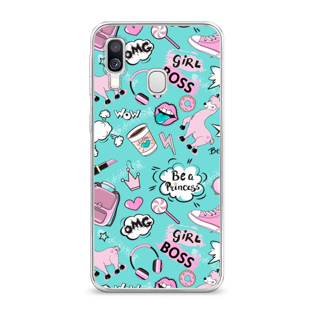 

Чехол Awog на Samsung Galaxy A40 "Стильная лама", Разноцветный, 28050-1