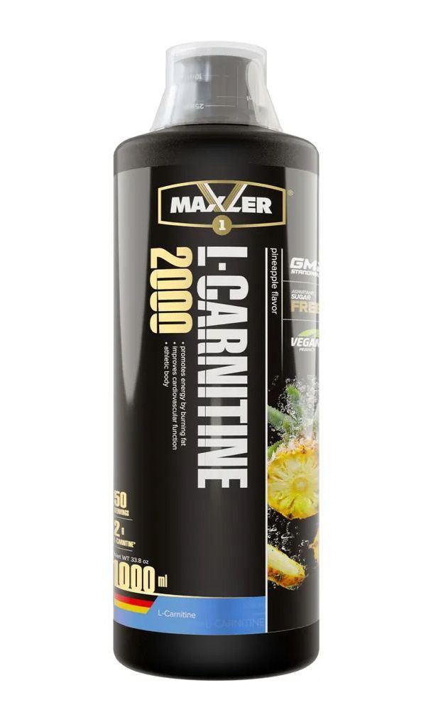 L-Carnitine 2000 мг Maxler 1000 мл Ананас 2359₽