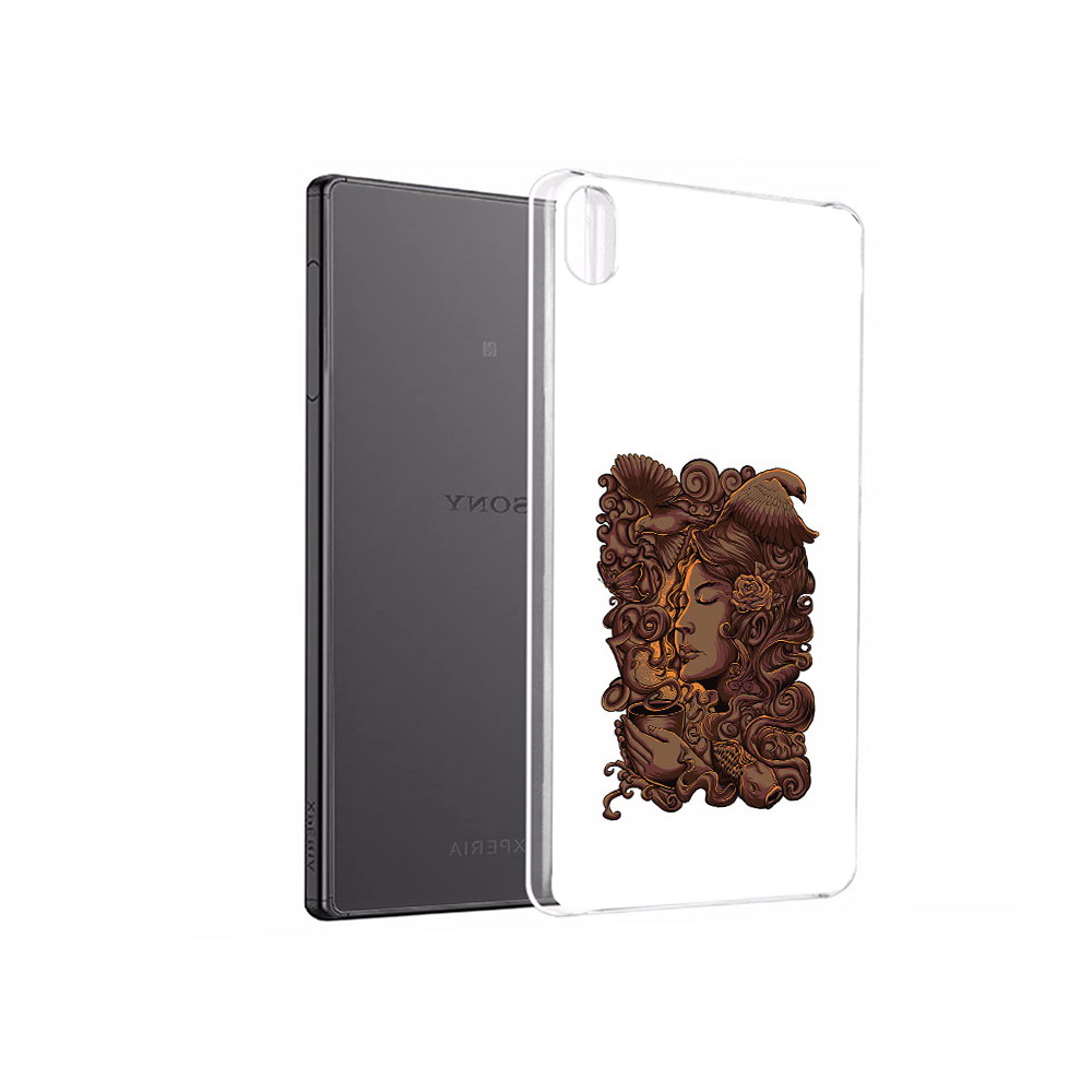 

Чехол MyPads Tocco для Sony Xperia X Performance девушка с длинными волосами абстракция, Прозрачный, Tocco