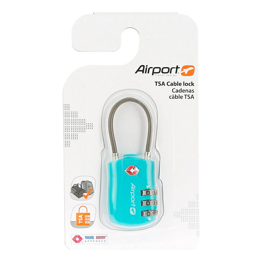 

Замок багажный Airport 953428 голубой, 953428