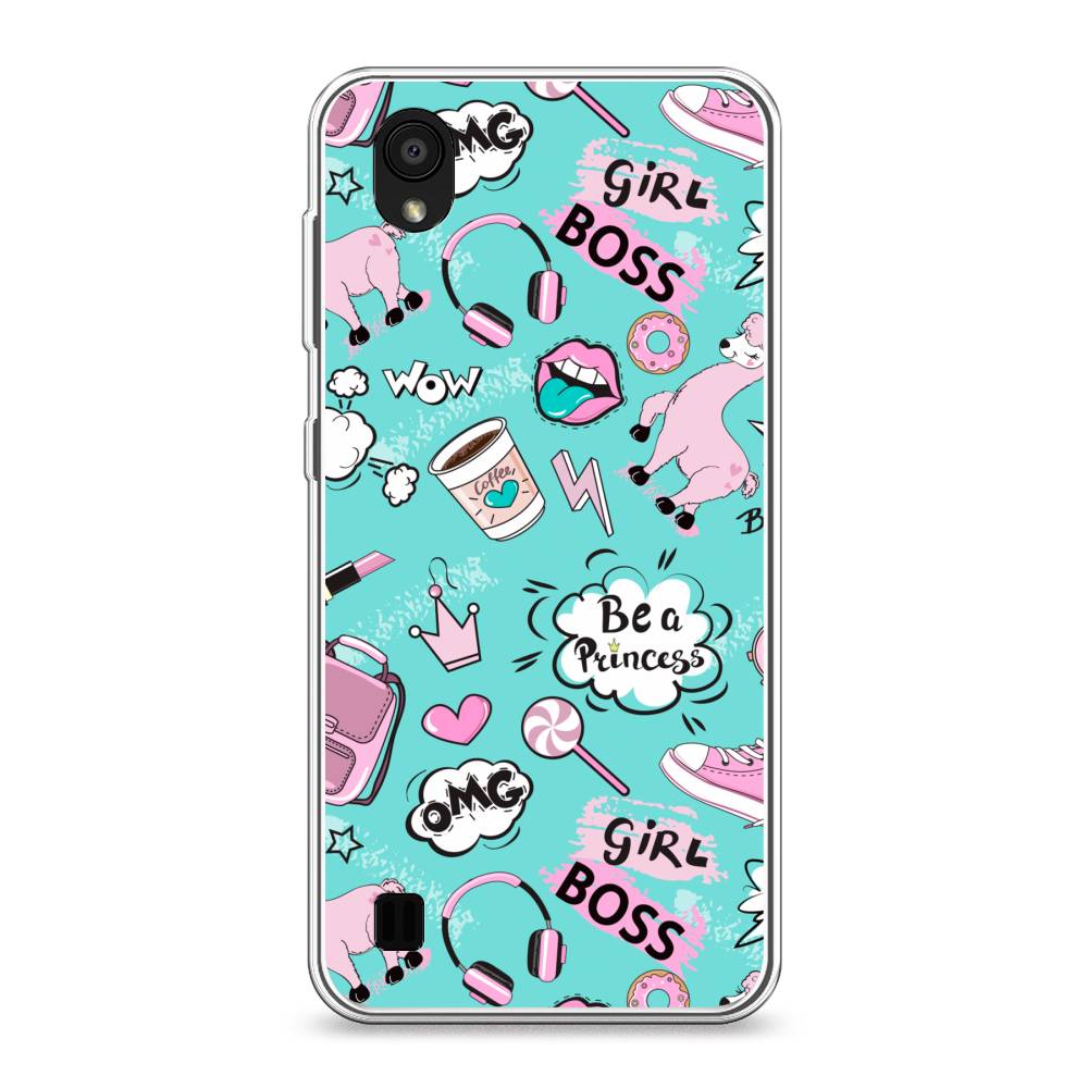 

Чехол Awog на ZTE Blade A5 (2019) / ЗТЕ Блэйд A5 (2019) "Стильная лама", Разноцветный, 133050-1