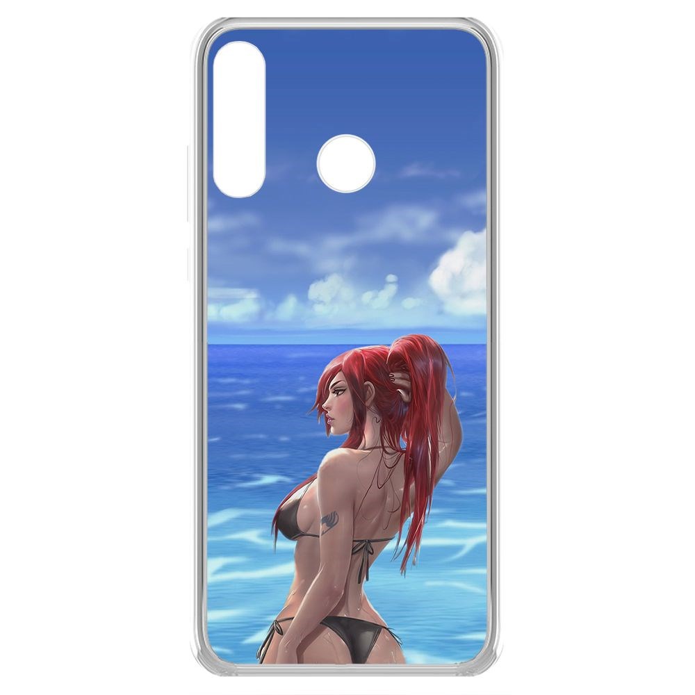 фото Чехол-накладка krutoff clear case купальник женский для honor 20 lite