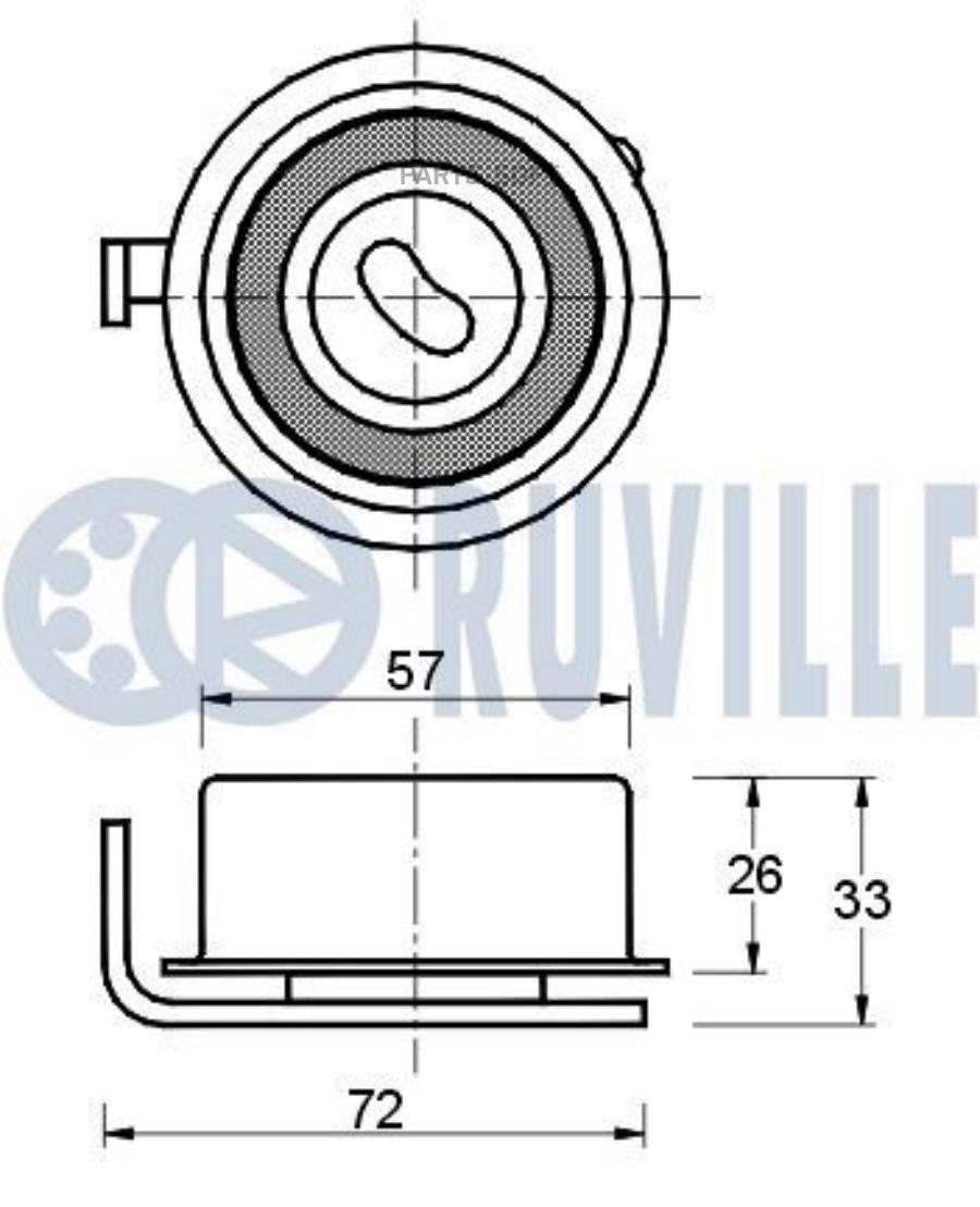 Ролик Ремня Грм Hyundai Getz 2005-2011 Ruville арт. 540852