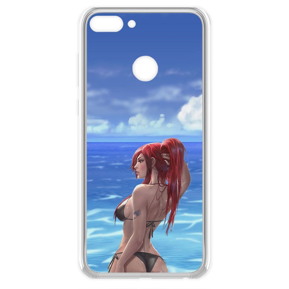 

Чехол-накладка Krutoff Clear Case Купальник женский для Huawei P Smart