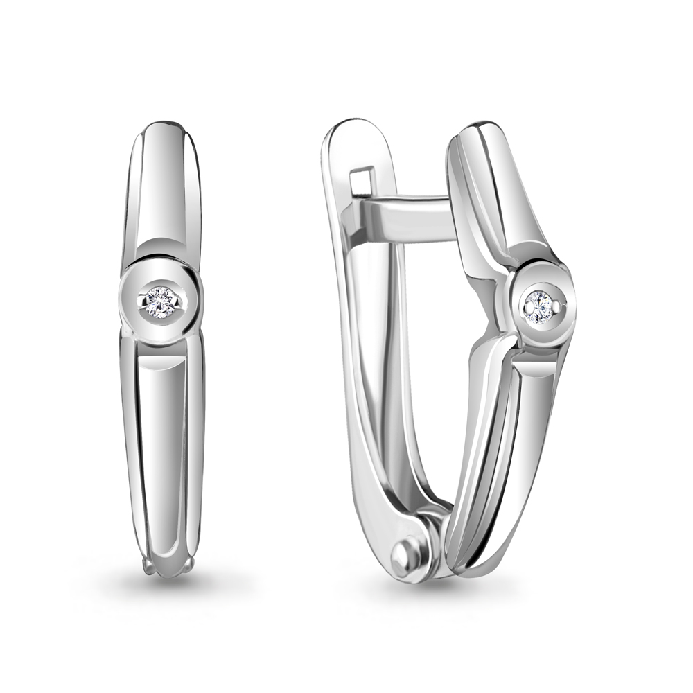 

Серьги из серебра с бриллиантом Aquamarine 040149_925_р, 040149_925_р