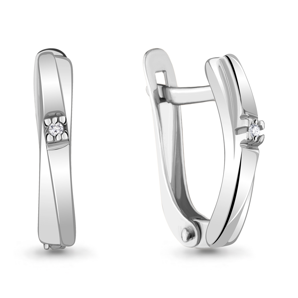 

Серьги из серебра с бриллиантом Aquamarine 040148_925_р, 040148_925_р