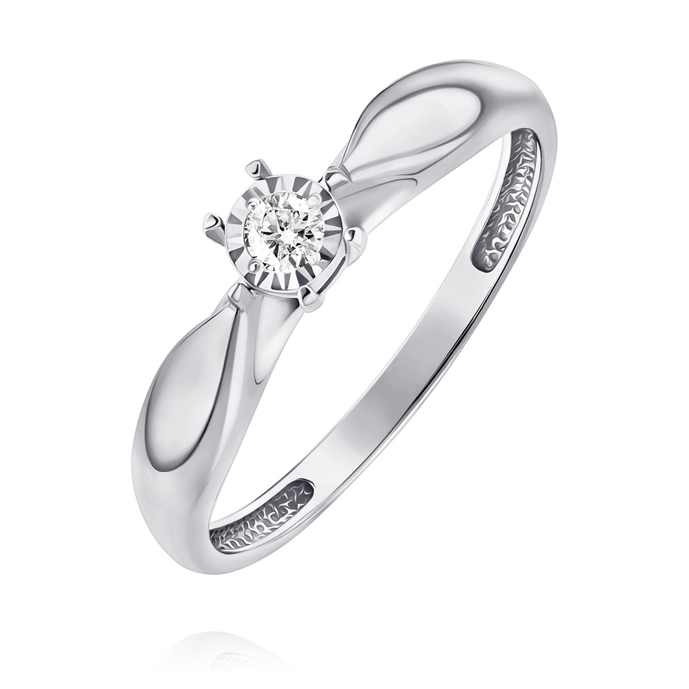 

Кольцо из белого золота с бриллиантом р.  ADAMAS 15037918/01-А517Д-41, 15037918/01-А517Д-41