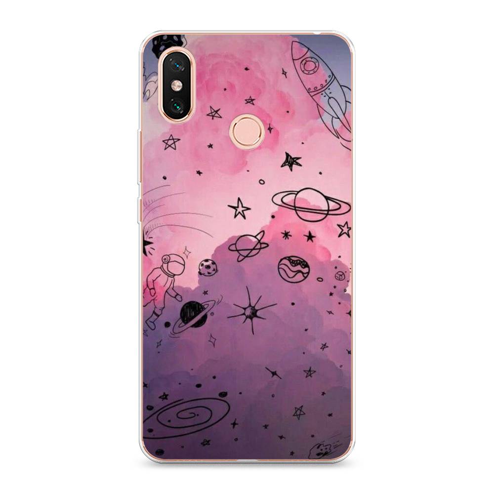 

Чехол Awog на Xiaomi Mi Max 3 "Радуга планет 3", Разноцветный, 34350-4