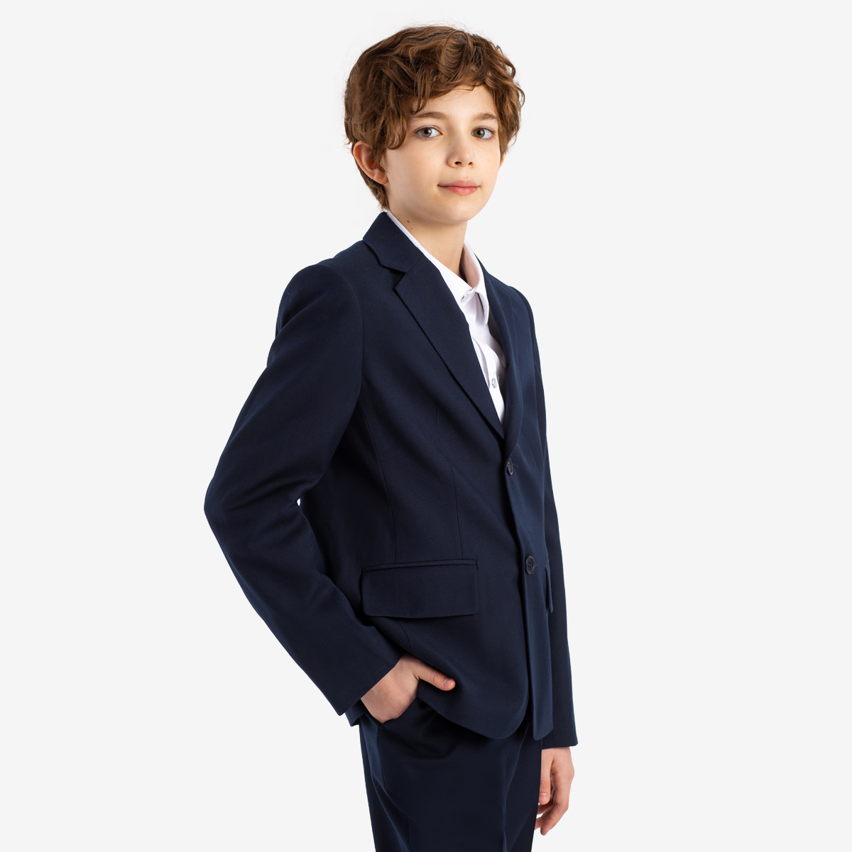 

Пиджак детский Kapika MJBCE02, синий, 140, MJBCE02