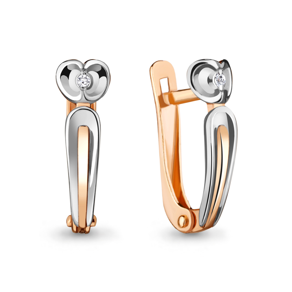 

Серьги из серебра с бриллиантом Aquamarine 040143_925_з, 040143_925_з