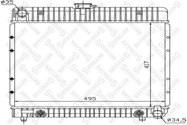 

Радиатор системы охлаждения Stellox 1025094SX