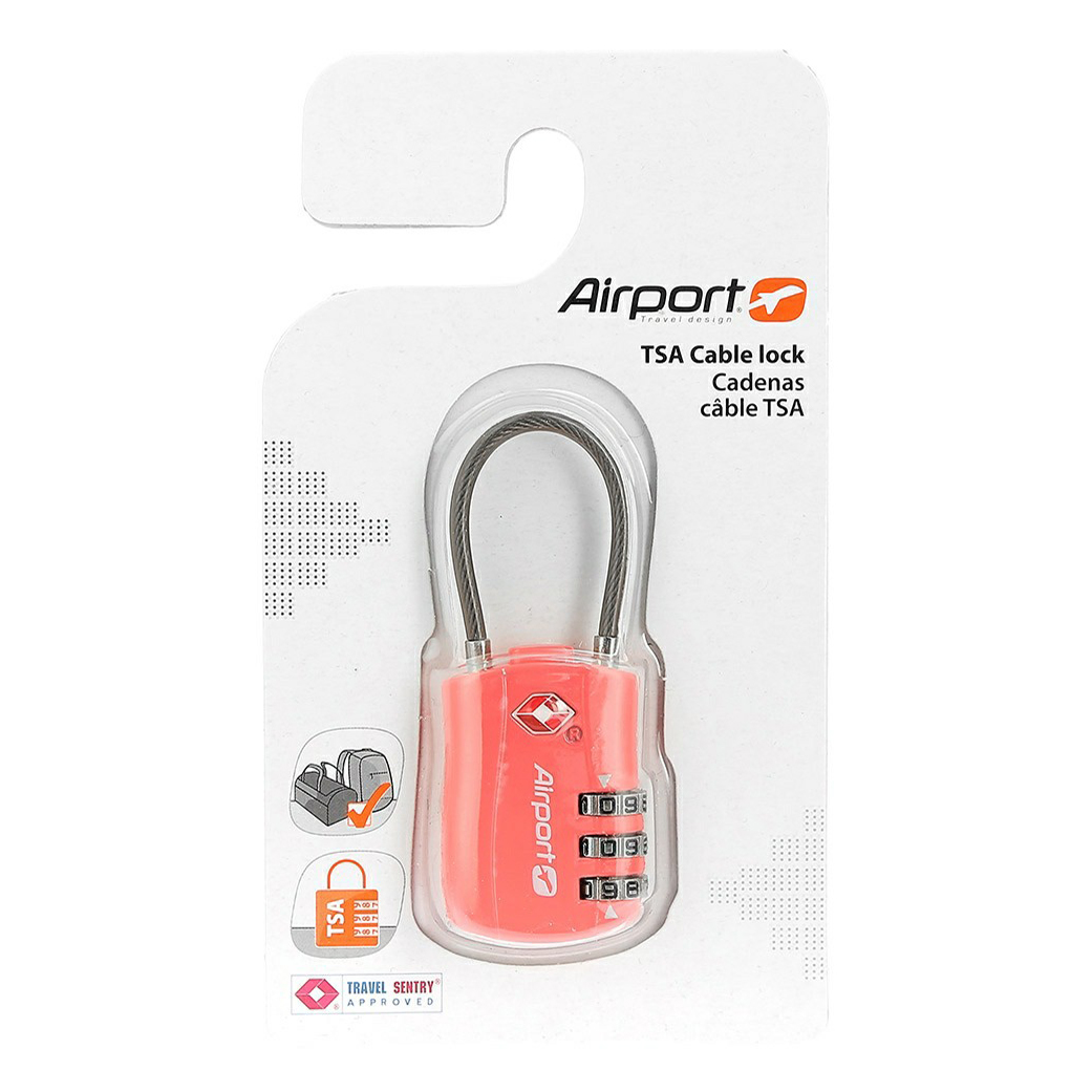

Замок багажный Airport 953447 коралловый, 953447